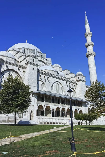 Istanbul Turquía Julio 2019 Construcción Mezquita Suleymaniye Mezquita Imperial Otomana — Foto de Stock
