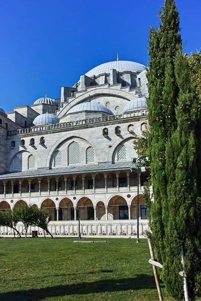 Istanbul Turkey 2019 Július Szulejmán Mecset Oszmán Császári Mecset Építése — Stock Fotó