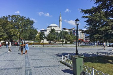 İSTANBUL, TURKEY - 26 Temmuz 2019: İstanbul Sultanahmet Meydanı, Türkiye