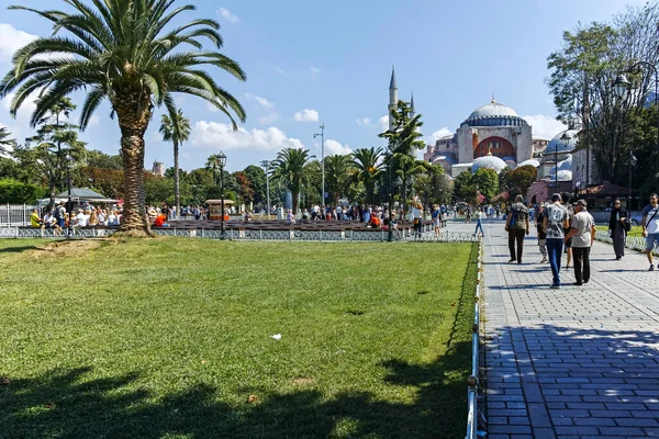 Istanbul Turkey July 2019 Hagia Sophia Museum Sultan Ahmed Square — Stock Photo, Image
