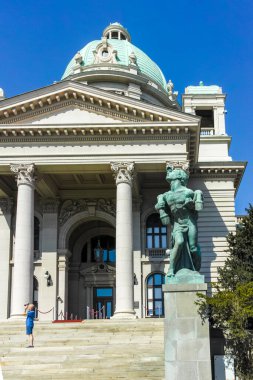 Sırbistan 'ın başkenti Belgrad' da bulunan Cumhuriyet Ulusal Meclisi (Skupstina)