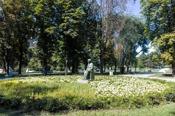 Belgrade Serbia Agosto 2019 Parque Tasmajdan Centro Ciudad Belgrado Serbia — Foto de Stock