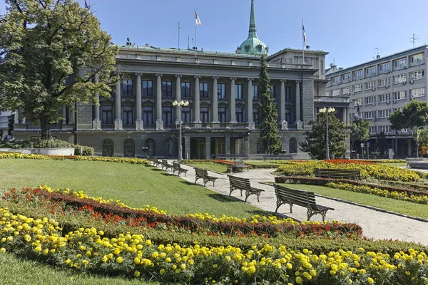 Belgrade Serbia Agosto 2019 Construcción Nuevo Palacio Centro Ciudad Belgrado — Foto de Stock