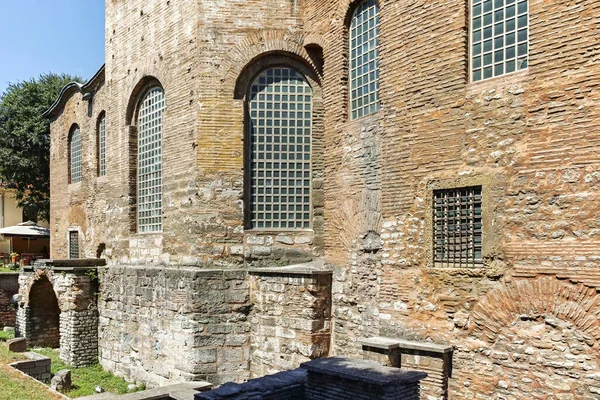 Istanbul Turquía Julio 2019 Antigua Iglesia Ortodoxa Bizantina Hagia Irene —  Fotos de Stock