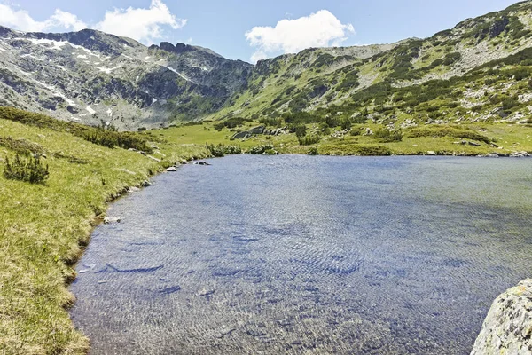 Danau Kecil Dekat Fish Lakes Rila Gunung Bulgaria — Stok Foto