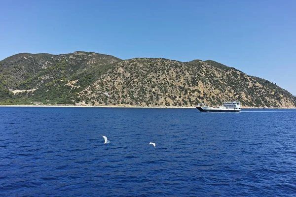 Paesaggio Del Monte Athos Nello Stato Monastico Autonomo Della Montagna — Foto Stock