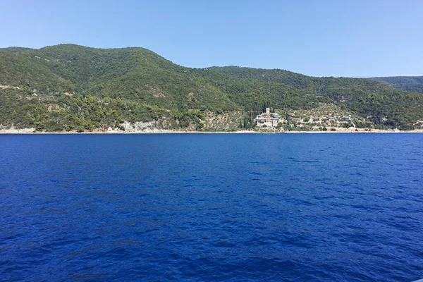 Paesaggio Del Monte Athos Nello Stato Monastico Autonomo Della Montagna — Foto Stock