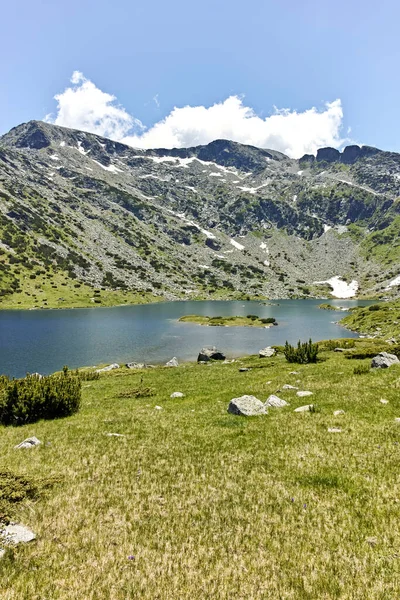 Літній Вигляд Рибних Озер Ribni Ezera Рильська Гора Болгарія — стокове фото