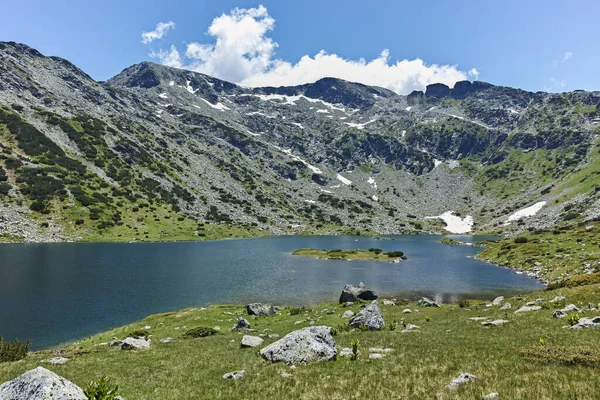 Vista Estiva Dei Laghi Pesce Ribni Ezera Montagna Rila Bulgaria — Foto Stock