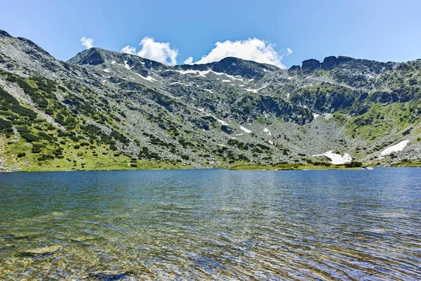 Sommaren Syn Fiskesjöar Ribni Ezera Rila Berg Bulgarien — Stockfoto