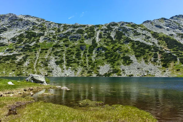 Vista Verão Dos Lagos Peixe Ribni Ezera Montanha Rila Bulgária — Fotografia de Stock