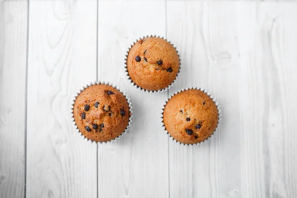 Bolinho de biscoito pequeno com chocolate — Fotografia de Stock