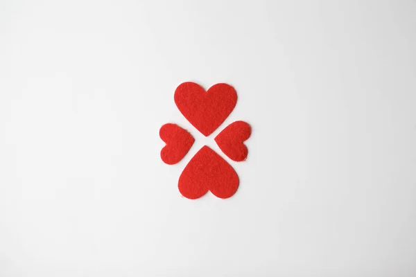 Sevgililer günü kartı kadife Kalpler