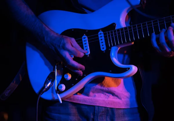 Elektrische gitaar speler — Stockfoto