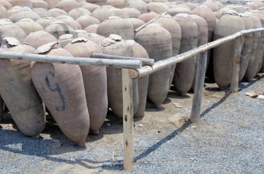 eski amphoras şarap
