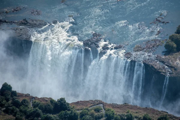 The Victoria falls in Zimbabwe — Stock Photo, Image