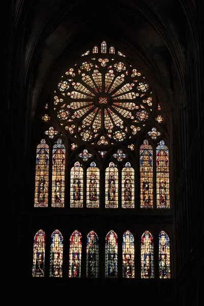 Catedral de Metz vidrieras — Foto de Stock