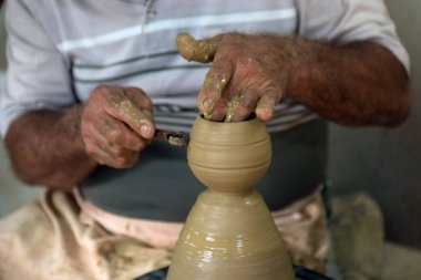 potter ve onun çevirmek kapatmak görünümü