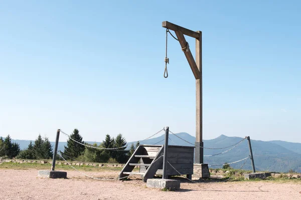 Struthof Obozu Zobacz Szubienicy — Zdjęcie stockowe