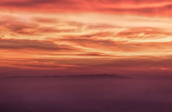 Схід Сонця Пагорбах — стокове фото