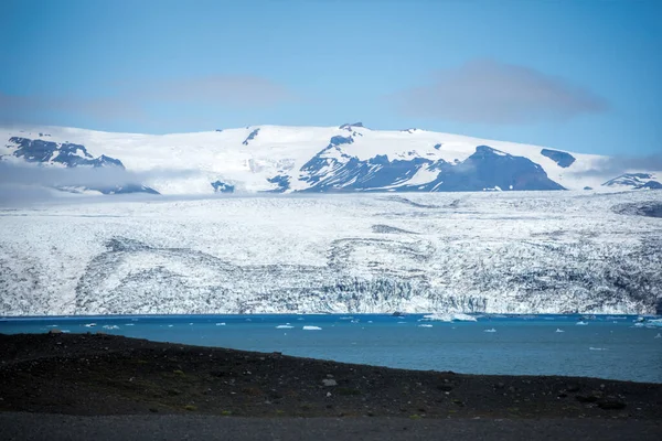 Vatnajokull Ledovec Zblízka Záběr — Stock fotografie