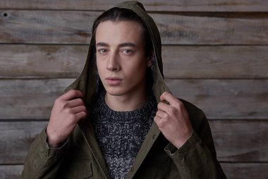 Portre genç casual adam
