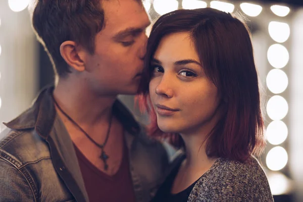 Beautiful young couple portrait. — Stock Photo, Image