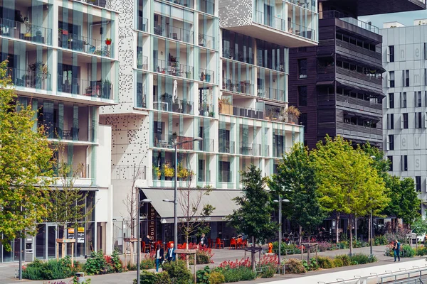 Lyon France May 2019 Modern Residential Buildings Quay Antoine Riboud — Stock Photo, Image