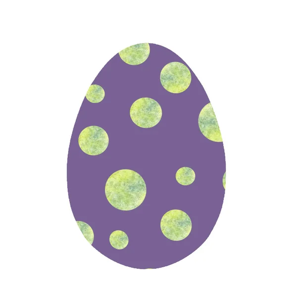Stilizált akvarell Húsvéti tojás fehér alapon — Stock Fotó