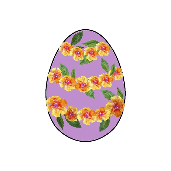 Watercolor stylized Easter eggs on a white background — 图库照片