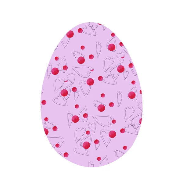 Watercolor stylized Easter eggs on a white background — 图库照片