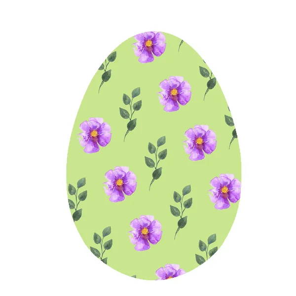 Watercolor stylized Easter eggs on a white background — 图库照片