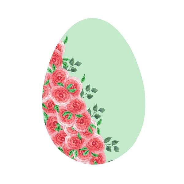 Watercolor stylized Easter eggs on a white background — 图库照片