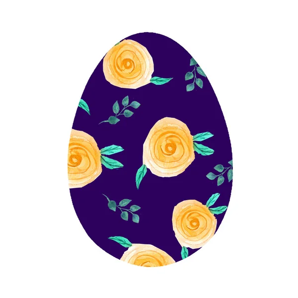 Watercolor stylized Easter eggs on a white background — 图库照片