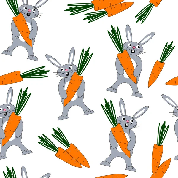 Банни Кролик Анимированные Эмоции Отличный Дизайн Векторный Шаблон Коллекция Карикатур — стоковый вектор