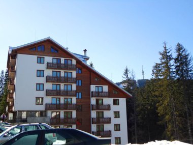 Hotel Nevada dağlarında kış Bulgaristan'da