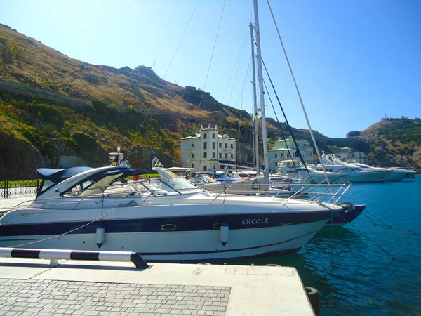 Yachten Der Balaklava Bucht Sewastopol September 2011 Krim Sewastopol Ukraine — Stockfoto