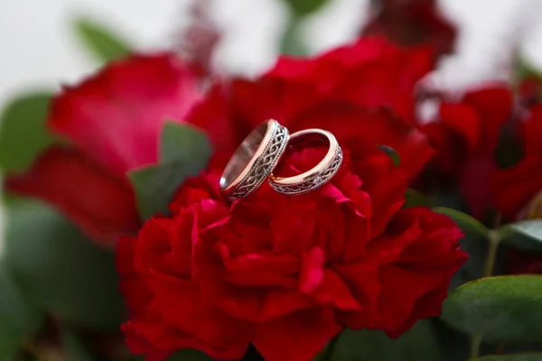 Engagement Wedding Rings — Stock Photo, Image