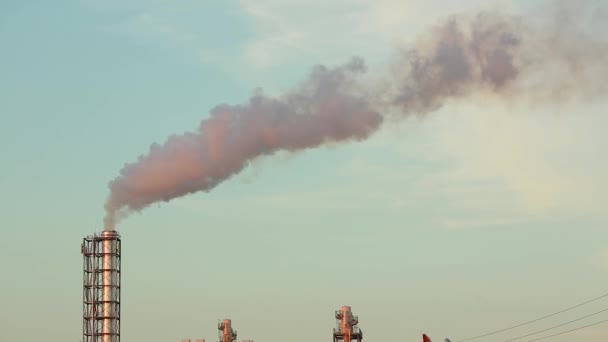 工业厂房与排气 — 图库视频影像