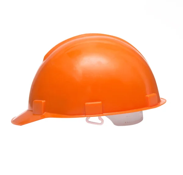 Zijaanzicht van de oranje hard hat. — Stockfoto