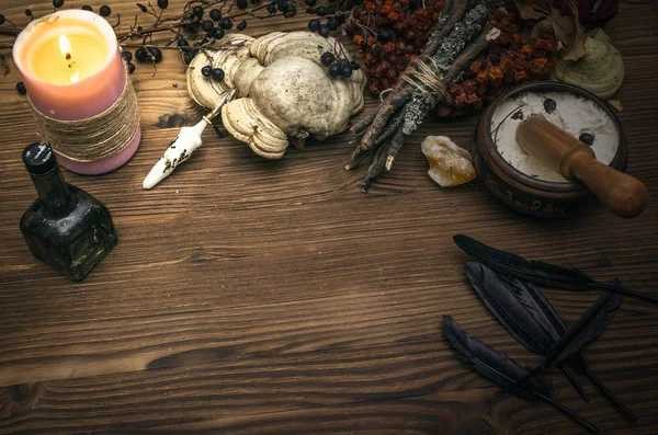 Büyücülük. Cadı doktor Danışma tablo. Sihirli iksir. Alternatif Tıp kavramı.