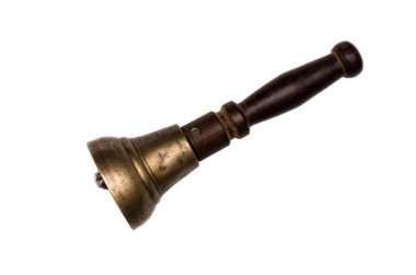 Okul zili veya tren iletken bell. İzole Bell.