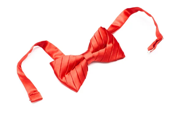 Red Bow Isolated White Background — Stock Photo, Image