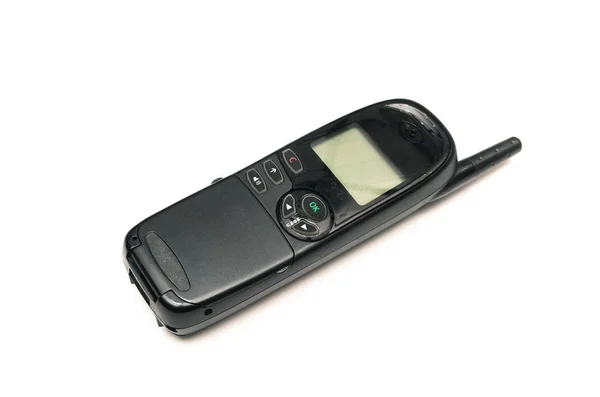 Telefone Celular Retro Isolado Telefone Background Lamshell Branco — Fotografia de Stock