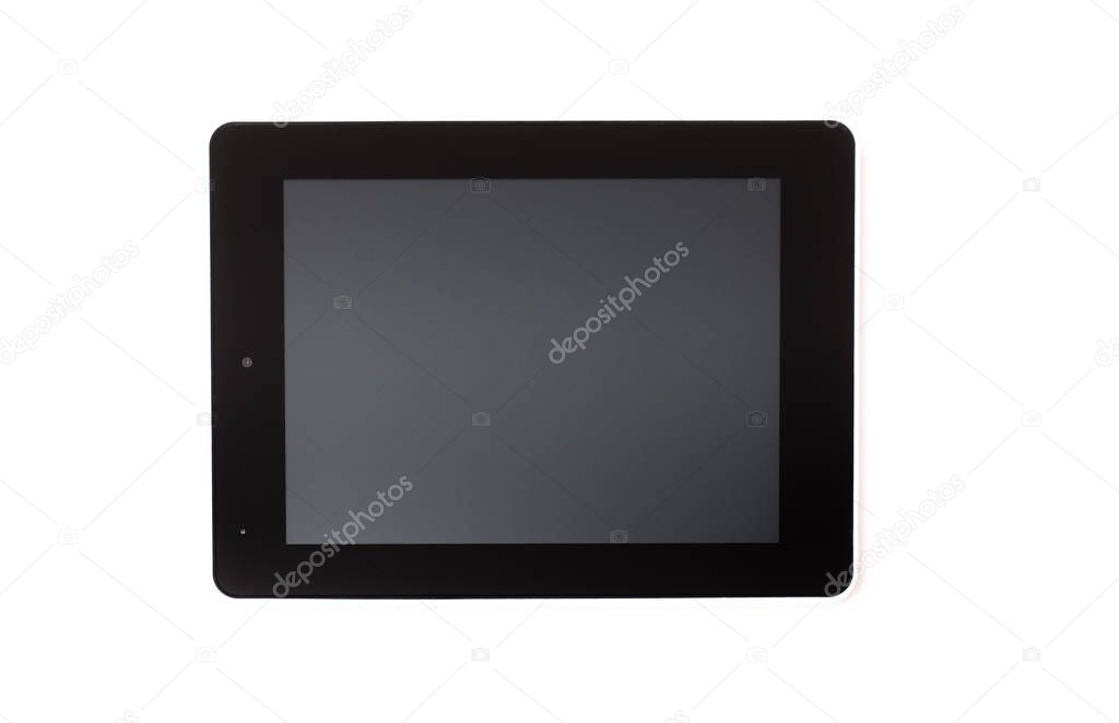 Tablet PC isolated on white background.