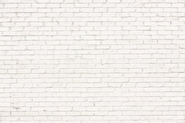 Arkaplan için beyaz tuğla duvar