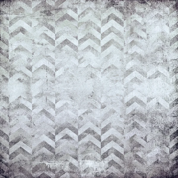 Design géométrique gris sur vieux papier — Photo