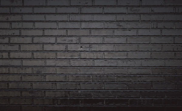 Siyah tuğla duvar arkaplanı — Stok fotoğraf