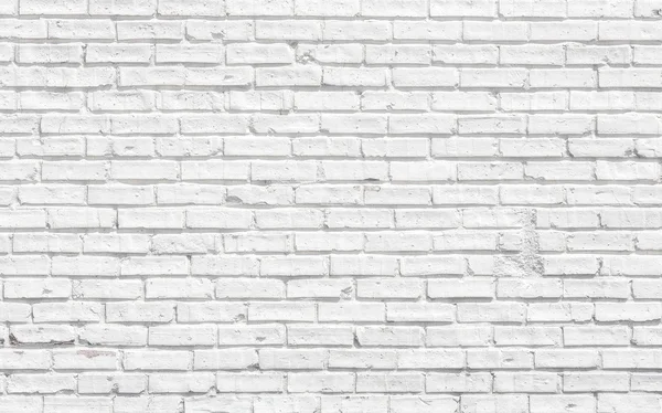 Beyaz tuğla duvar — Stok fotoğraf