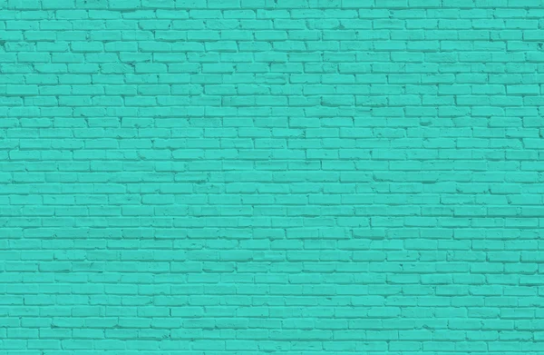 Mur de briques turquoise — Photo